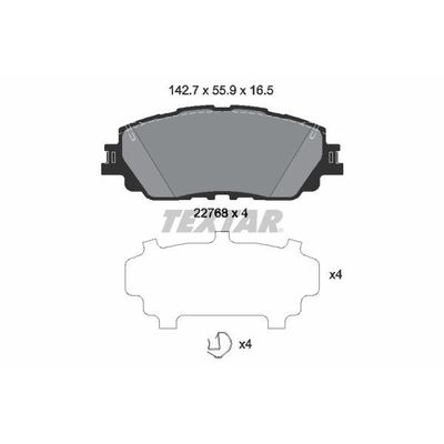 Fren Disk Balata Ön Toyota Camry (XV70)(2019->)  TEXTAR 2276801