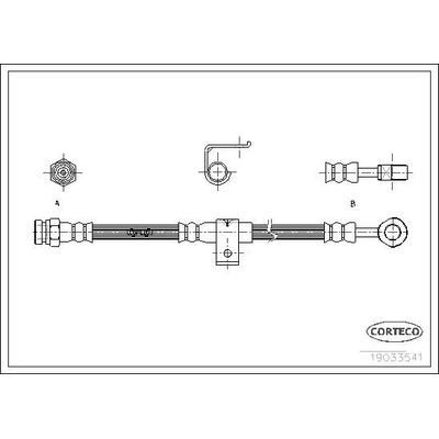 Fren Hortumu Arka Sol Hyundai Sonata (Y3)(1994->)  SVAC 80-0247