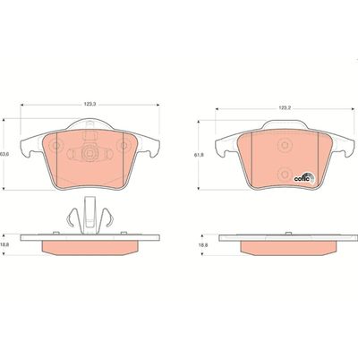 Fren Disk Balata Arka TRW GDB1566