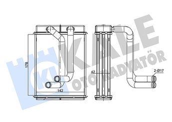 Kalorifer Radyatörü  KALE 352165  OK2A161A10 OK2A1-61-A10
