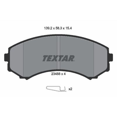 Fren Disk Balata Ön Mitsubishi Pajero (V80/V90)(2007->)  OTOZONE FDO9164-R