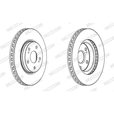 Fren Disk Ayna Ön Sağ ve Sol Lexus IS (DS2/IS2)(2005->)  FERODO DDF1814C