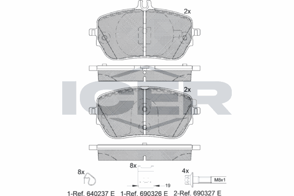 Fren Disk Balata Ön Mercedes CLA -Serisi (BM118)(03.2019->)  AYD 60444B