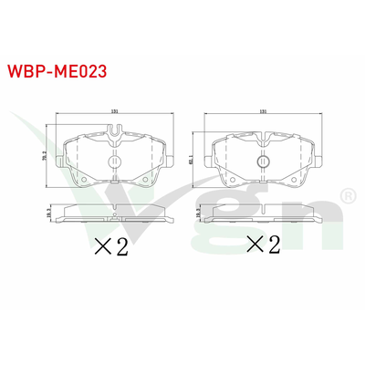 Fren Disk Balata Ön Mercedes SLR  McLaren (BM 199)(01.2007->)  WGN WBP-ME023
