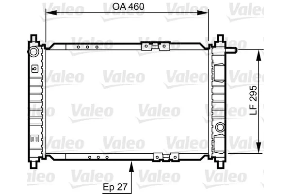 Su Radyatörü  Chevrolet Matiz (2004->2005)  VALEO 734250
