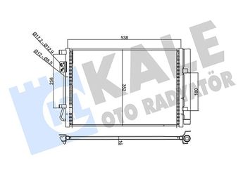 Klima Radyatörü  KALE 358235  97606C8000 97606C8050