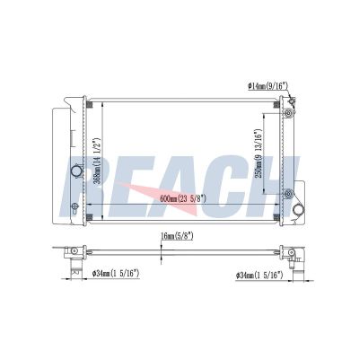 Su Radyatörü  Toyota Corolla (E18)(06.2013->)  ORİS BTO346016