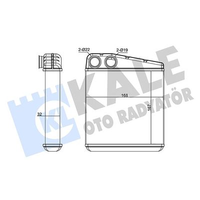 Kalorifer Radyatörü  Renault Clio III (08.2005->)  BSG 75-530-005