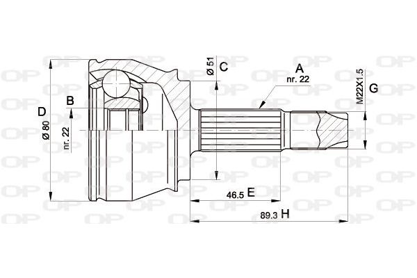 Aks Kafası Ön Dış Sağ veya Sol SWAPP 62103