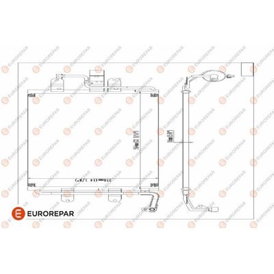 Klima Radyatörü  Volkswagen New Beetle Cabriolet (1Y7)(01.2003->2010)  EUROREPAR 1609635680