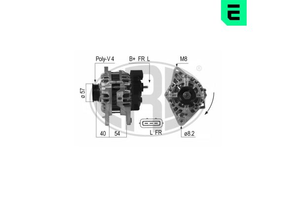 Alternatör  Hyundai i30 (FD)(06.2007->)  ERA 210652A