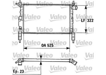 Su Radyatörü  VALEO 730975  898205710051 898205710054 898205710 1300112 1300113 1300114 1300140 1300154 90325151 90411883 90412252 90467723 90469375