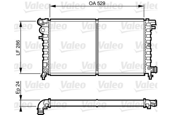 Su Radyatörü  Citroen Saxo (03.1996->)  VALEO 731530
