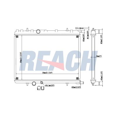 Su Radyatörü  Peugeot 206 SW (08.2002->)  PSA ORJINAL 1330T5