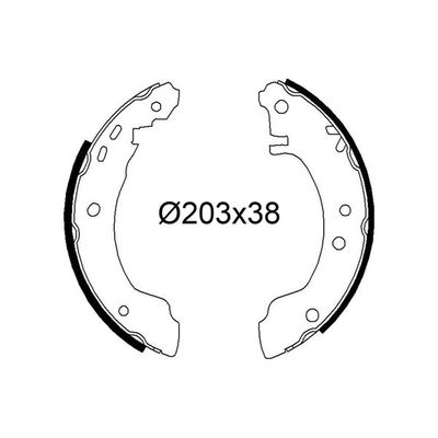 Fren Pabuçlu Balata Arka Nissan Primera 4 Kapı/ Traveller [SW] (P10/W10)(1989->)  VALEO 564328