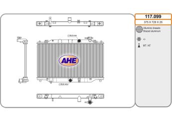 Su Radyatörü  RADISEN RR 68557  SH1215200 SH1215200A RR68557