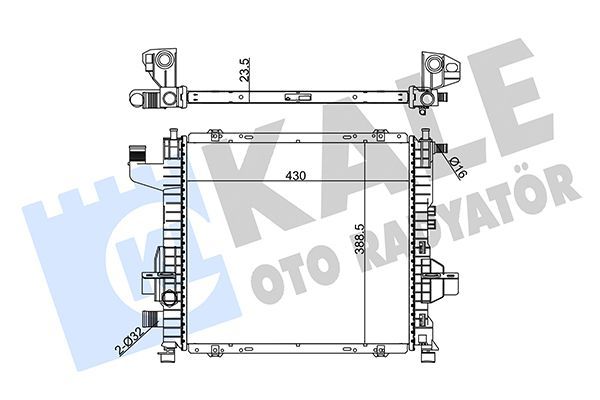Su Radyatörü  KALE 0525261AB