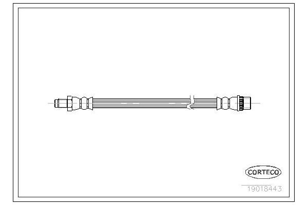 Fren Hortumu Ön Sağ veya Sol BSG 75-730-028