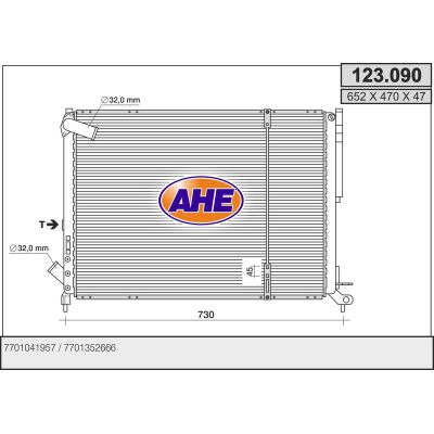 Su Radyatörü  Renault Espace /Grand Espace (JE0)(12.1996->)  KALE 0538382PA