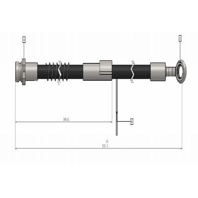 Fren Hortumu Ön Sağ veya Sol Hyundai Accent (X3)(1998->)  CAVO C800 700A