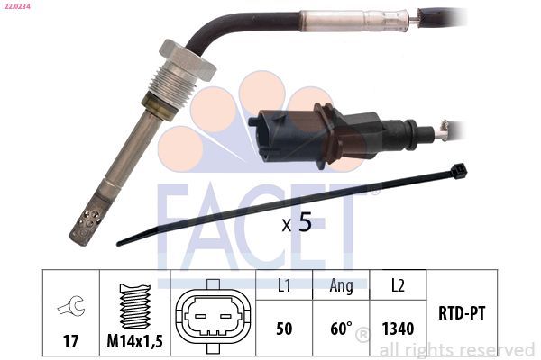 Egzoz Sıcaklık Sensörü  NGK 91859