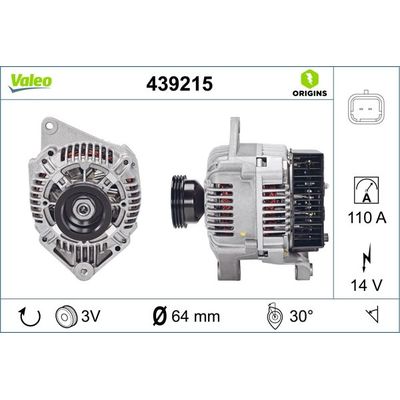 Alternatör  VALEO 439215