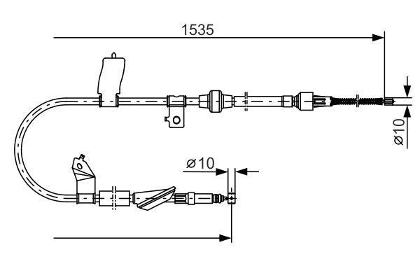 El Fren Teli Arka Sol Honda Civic 3/4 Kapı (EJ/EK)(09.1995->)  BOSCH 1 987 482 085