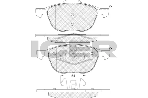 Fren Disk Balata Ön Ford Tourneo Connect (CHC)(2013->)  KALE BALATA 25748 182 05 ANS KD13