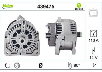 Alternatör  VALEO 439475  7701478093 7701476807 7701474416 8200100907 2310000Q2H 23100-00Q2H 2310000QBA 23100-00QBA 2310000QBK 23100-00QBK 23100BN700 23100-BN700 2310000QPK 7711135331 7711497095 7711497156 8200667603