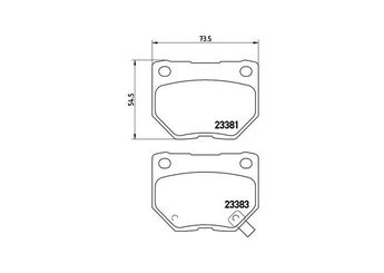 Fren Disk Balata Arka MAGNETI MARELLI 363700478016  6Q0698451 MDX2750AA 26696FA000 26696FA020 26696FE060 26696FE070
