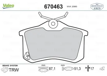 Fren Disk Balata Arka VALEO 670463  425467 1J0698451 1J0698451B 1J0698451D 1J0698451E 1J0698451F 1J0698451H 1J0698451J 1J0698451L 1J0698451N 1J0698451P 1J0698451Q 1J0698451R 1K0698451C 1K0698451J 2Q0698451 2Q0698451B 2Q0698451C 3B0698451 4A0698451 4B0698451 4B0698451A 4B0698451B 4B0698451E 4D0698451 4D0698451A 4D0698451C 4D0698451D 4D0698451E 4D0698451F 5K0698451B 5K0698451E 6C0698451A 6Q0698451B 6X0698451A 8E0698451 8E0698451A 8E0698451D 8E0698451E 8E0698451K 8E0698451L L8E0698451A L8E0698451D 1607083280 1608520380 1608681580 1616872680 1619790680 1623180580 1623180780 1631831780 1668247480 425233 4252-33 425241 4252-41 425428 4254-28 425441 4254-41 4254-67 4254C1 4254-C1 4254C5 4254-C5 9467529088 9 467 529 088 9404252328 9467648988 1001096 1027640 1115107 1205557 1343514 1345340 5M212M008CA 5M21-2M008-CA 5M2J2M008CA 5M2J-2M008-CA 7354162 95VWX2M008AA 95VWX-2M008-AA 95WX2M008BA 95WX-2M008-BA YM212M008CA YM21-2M008-CA 10030811 10807527 425223 4252-23 425232 4252-32 E172281 1609252880 16 19 790 680 440600295R 440600678R 440602070R 440605713R 440606026R 440607324R 8671005852 86 71 005 852 8671005867 86 71 005 867 8671016554 86 71 016 554 8671016582 86 71 016 582 8660004460 1H0698451D 1H0698451G 1H0698451H 1J0698451C 1J0698451G 1J0698451K 1J0698451M 1J0698451S 5Q0698451A 5Q0698451AA 5Q0698451M 6X0698451 7M0698451 7M3698451A JZW698451 JZW698451A JZW698451B 3B0698451A JZW698451AC JZW698451C 1E0698451B 1E0698451C 1E0698451D 1E0698451E 1E0698451G 1JD698451 1K0698451M 5C0698451 5C0698451A 5C0698451B 5C0698451C 5C0698451D 5Q0698451E 6C0698451 6R0698451 L1J0698451F