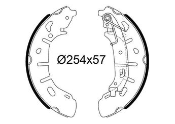 Fren Pabuçlu Balata Arka VALEO 564251  605188 51928531 77365346 77367388 1605166 1605188 95515317 95530529