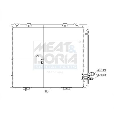 Klima Radyatörü  Mercedes E -Serisi (Dizel) Sedan (BM 210)(05.1995->)  FEBI BILSTEIN 1002270
