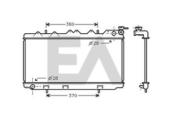 Su Radyatörü  ORİS BNI009016  2141062Y00 2141062Y01 2141062Y02 2141057Y00 2141057Y01 19M49 019M49 62952 8MK376708001 8MK 376 708-001