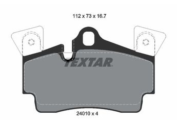 Fren Disk Balata Arka TEXTAR 2401001  95535293950 7L5698451 958698451A 95535293951