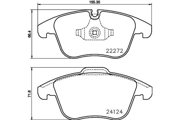 Fren Disk Balata Ön Jaguar XE (10.2014->)  BREMBO P 36 030