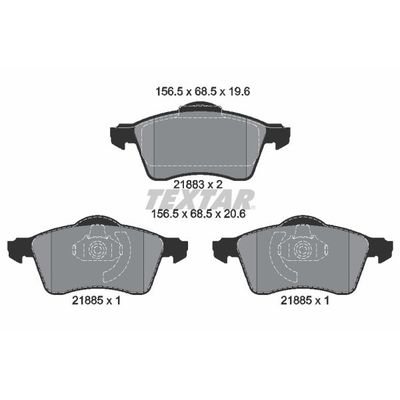 Fren Disk Balata Ön TEXTAR 2188302