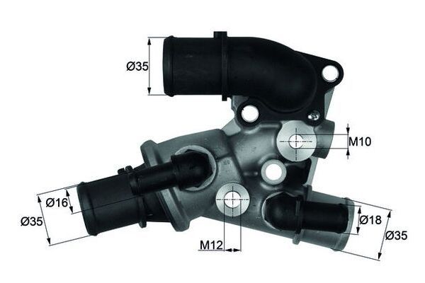 Termostat Gövdesi  MAHLE TI 120 80D
