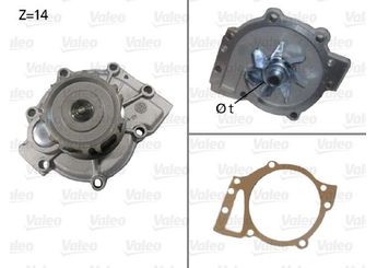 Devirdaim Su Pompası  VALEO 506588  6G9N8591AA 271984 2719847 271984.7 272482 8694628 9496429