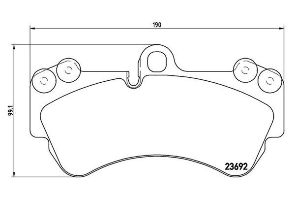 Fren Disk Balata Ön Porsche Cayenne (Typ 9PA1)(01.2007->)  MAGNETI MARELLI 363700485069