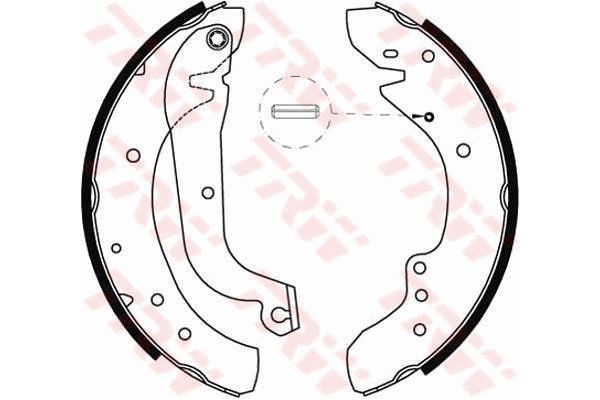 Fren Pabuçlu Balata Arka Peugeot J5 (290) P.Van, geniş hacim (1990->)  TRW GS8565