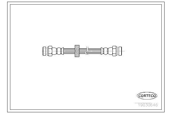 Fren Hortumu Arka Sağ veya Sol Volkswagen Caddy P.Van/Kombi (9K9)(08.1995->2003)  SWAPP 40559