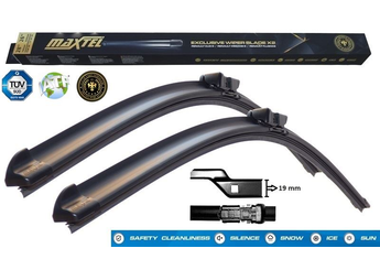 Silecek Süpürgesi Ön Muz Tip 600/400 mm - 24/16 inç MAXTEL 12105051  