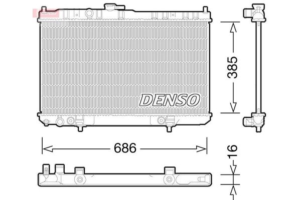 Su Radyatörü  DENSO DRM46035