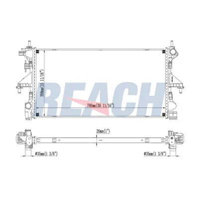 Su Radyatörü  Citroen Jumper Kamyonet (06.2006->)  VEKA 16-3536