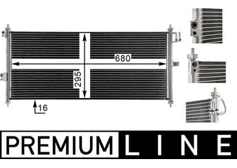 Klima Radyatörü  MAHLE AC 788 000P  92100BM405 92100BM407 92100BN305 92100BN307