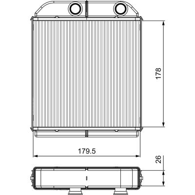Kalorifer Radyatörü  Volvo S40 Sedan (09.1995->)  VALEO 811538