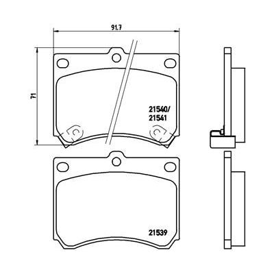 Fren Disk Balata Ön BREMBO P 49 011