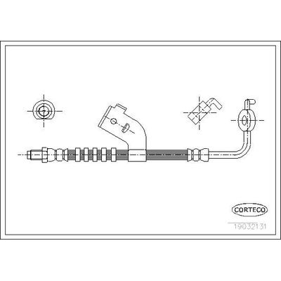 Fren Hortumu Ön Sol Ford Escort Express (1991->)  MARGO 2730006