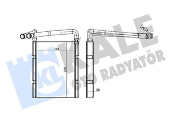 Kalorifer Radyatörü  MAHER 10743  971381G000 97138-1G000